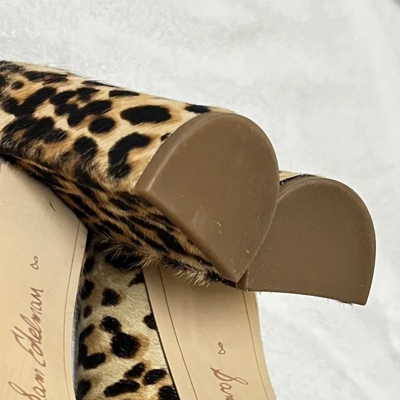 Sam Edelman Stillson Leopard Print Calf Hair Block Heel Size 8 - Picture 8 of 8